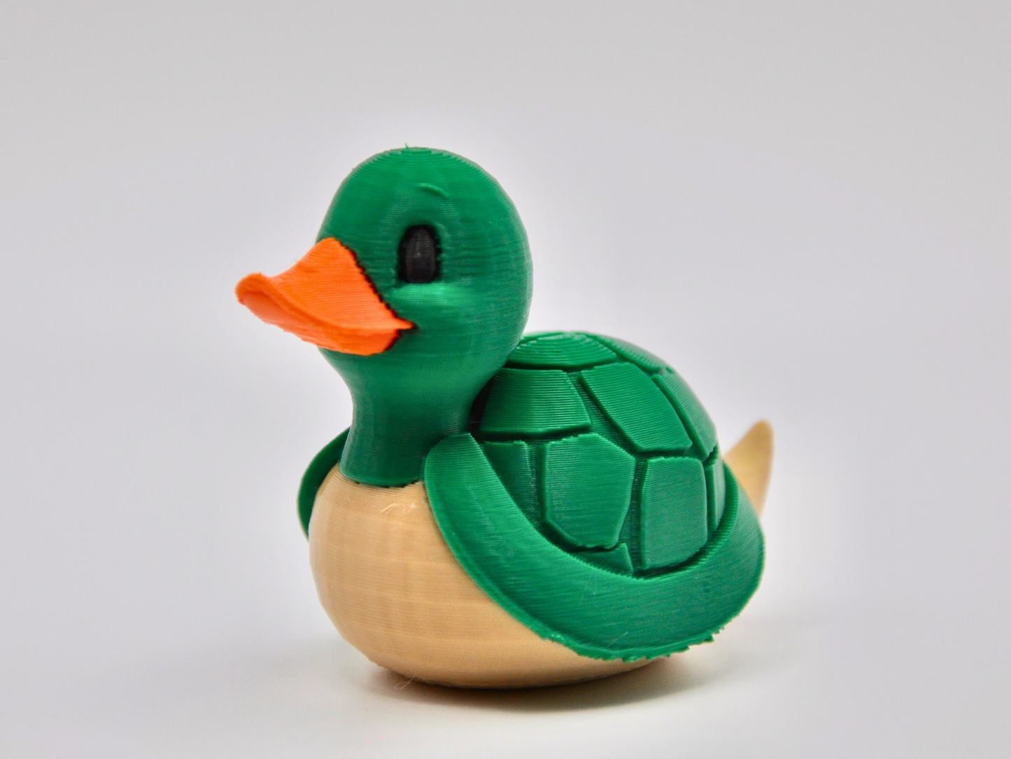 Turtle Duck 3D Printed Shelled Reptile Figurine