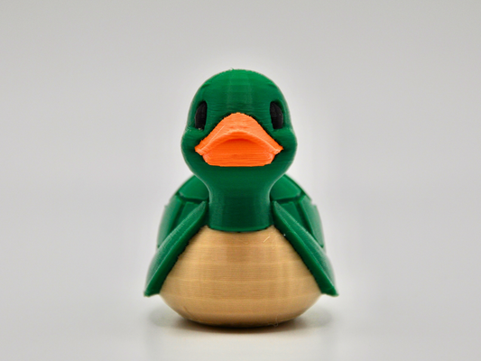 Turtle Duck 3D Printed Shelled Reptile Figurine