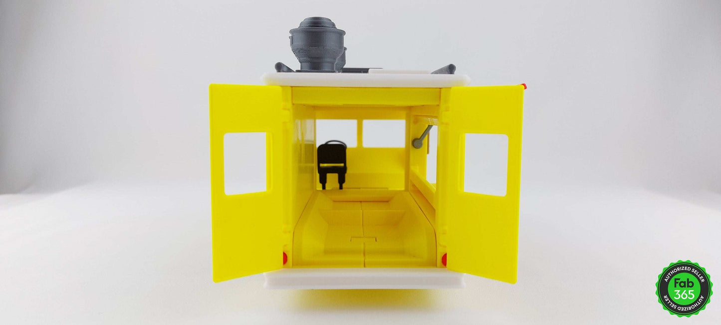3D Printed Burger Food Truck Model: Collectible 1/48 Scale Replica - 3DEvricPrinting