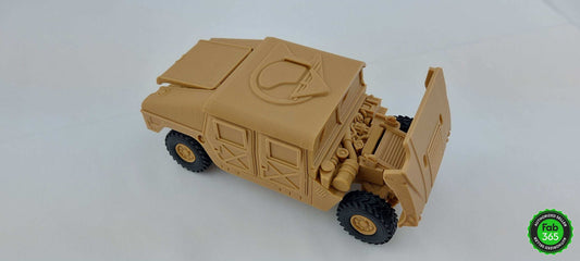 3D Printed Humvee Model 1/35 Scale with Optional Trailer - 3DEvricPrinting