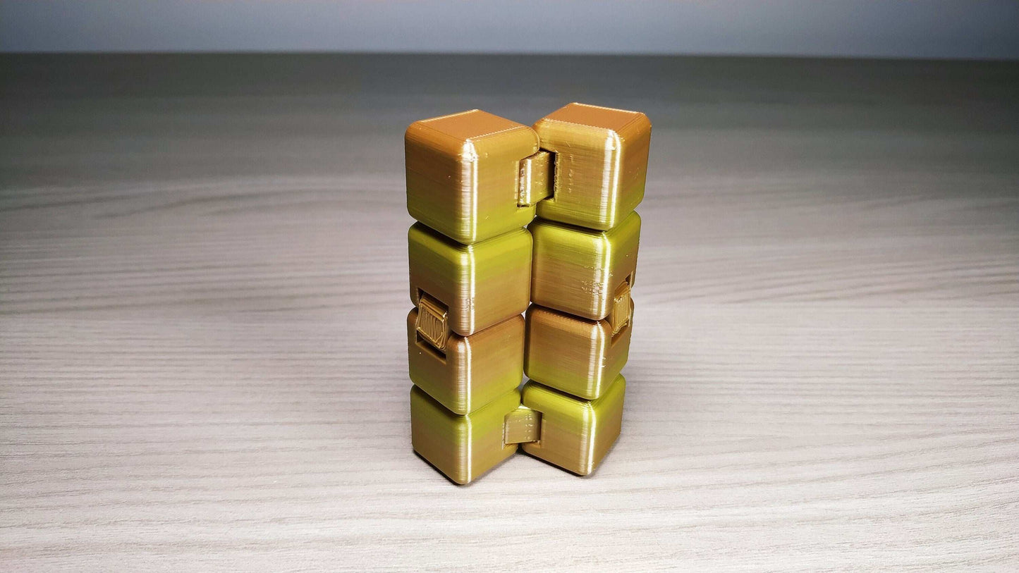 3D Printed Infinity Cube: Fidget Stress Reliever Toy - 3DEvricPrinting