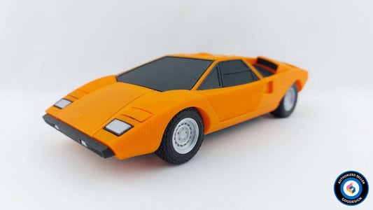3D Printed Lamborghini Countach LP400 Model: 1/24 Scale 70s Supercar Replica - 3DEvricPrinting