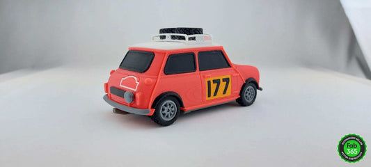 3D Printed Mini Cooper-S Rally Car Model: British Racing Legend (1/24 Scale) - 3DEvricPrinting