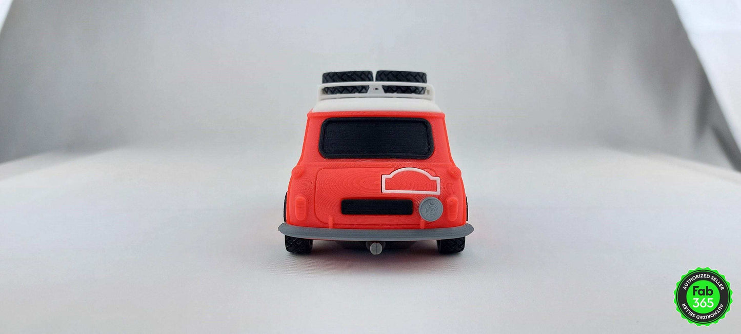 3D Printed Mini Cooper-S Rally Car Model: British Racing Legend (1/24 Scale) - 3DEvricPrinting