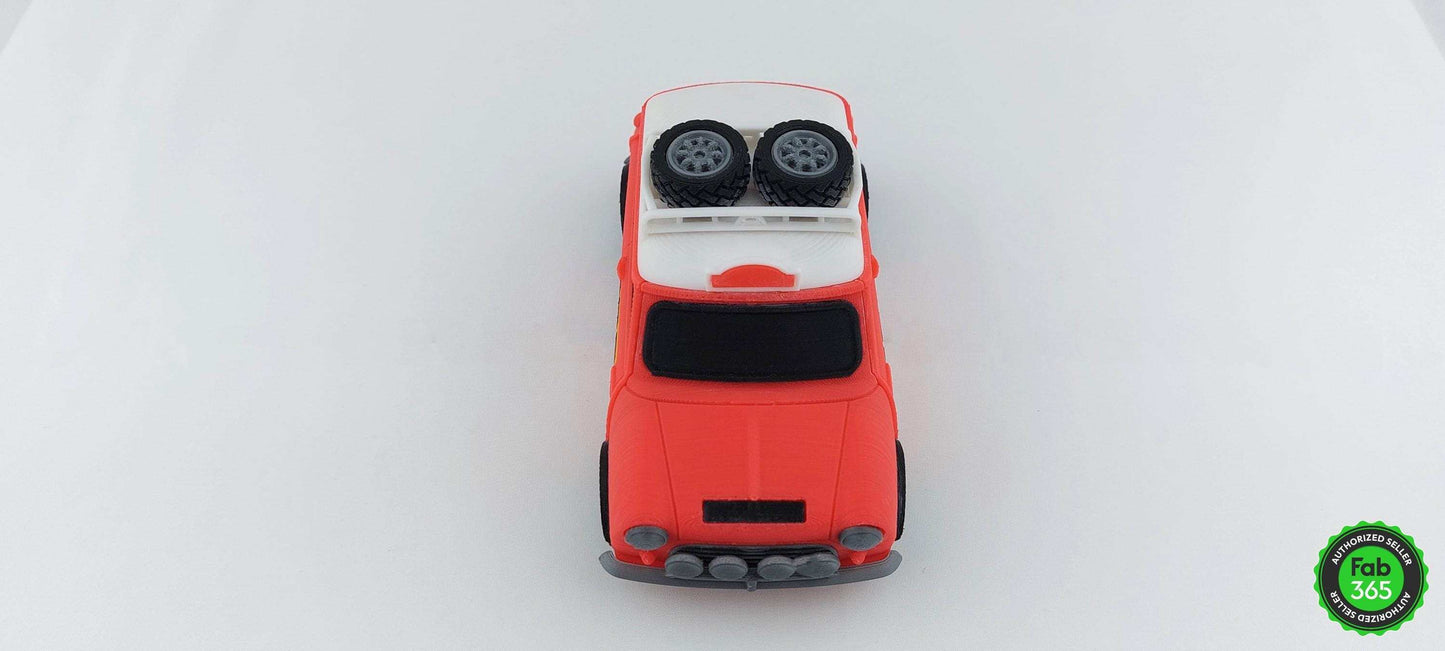 3D Printed Mini Cooper-S Rally Car Model: British Racing Legend (1/24 Scale) - 3DEvricPrinting