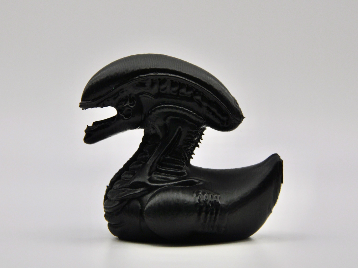 Xenomorph Duck 3D Printed Alien Horror Figurine