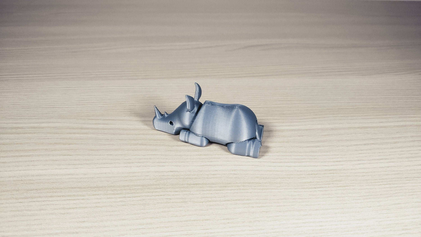 Articulated 3D Printed Rhino: Eco-Friendly Figurine - 3DEvricPrinting