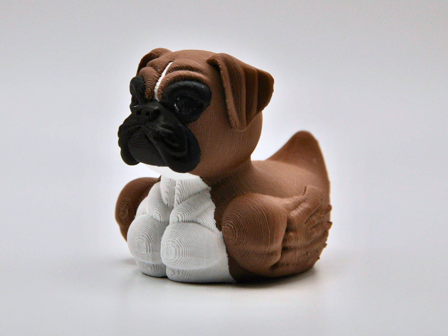 Boxer Duck 3D Printed Playful Athlete Figurine