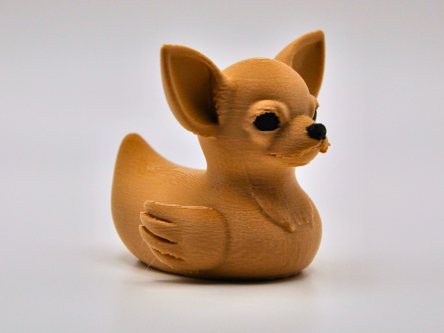 Chihuahua Duck 3D Printed Tiny Guardian Figurine