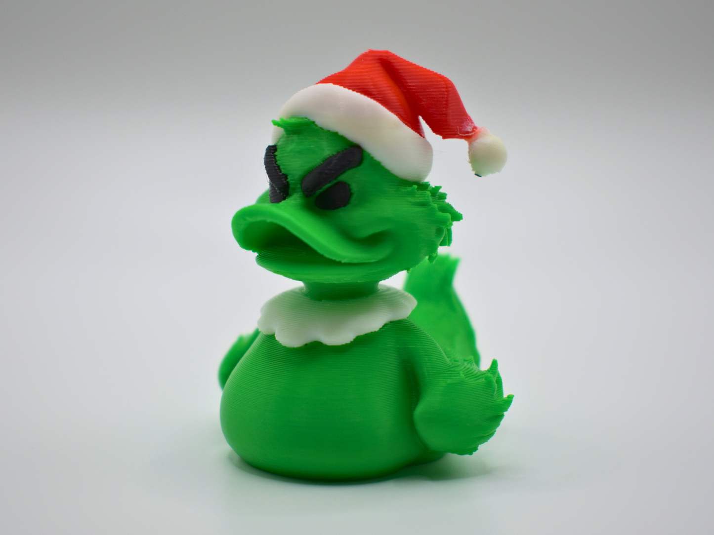 Grinch Duck 3D Printed Christmas Villain Figurine