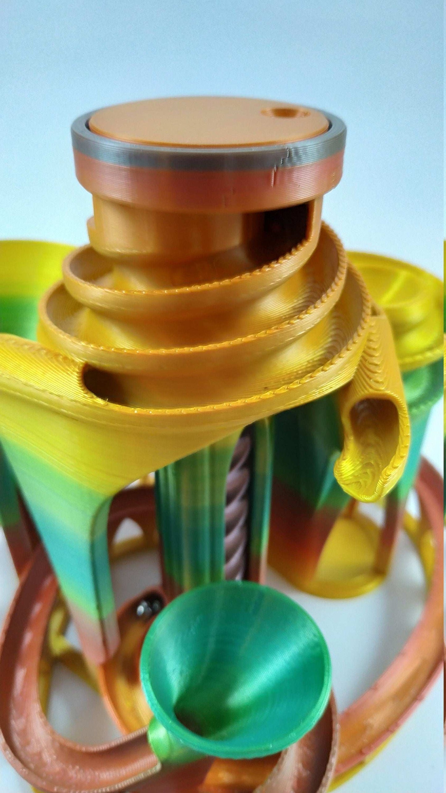 Infinite Marble Machine with Triple lift & Triple track Huge Table Game 3D Printed - 3DEvricPrinting