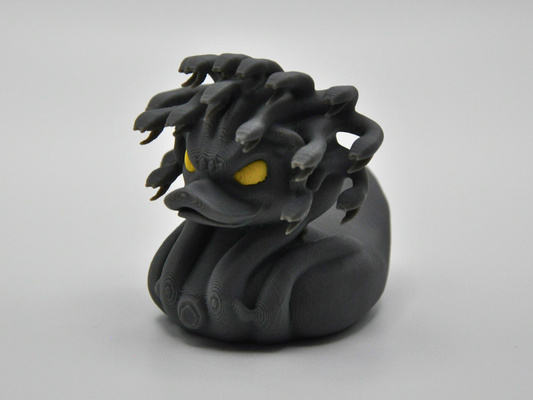 Medusa Duck 3D Printed Mythical Gorgon Figurine