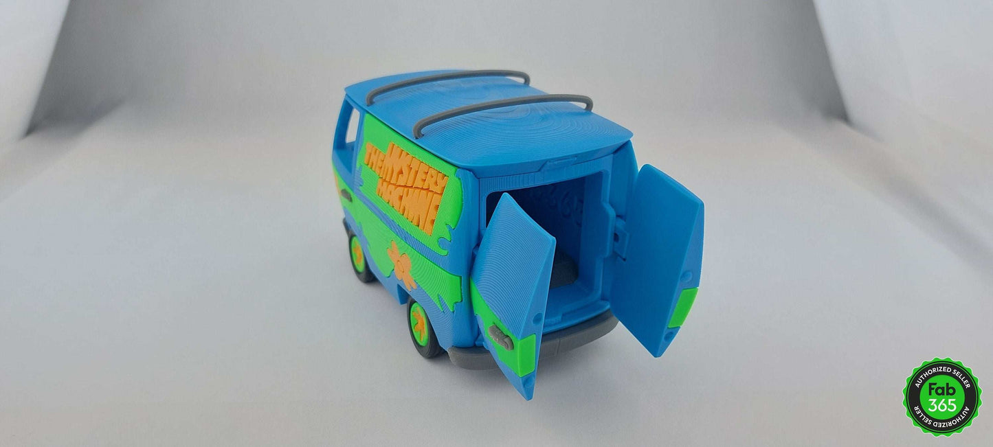 Scooby Doo Mystery Machine 3D Printed Car Replica – Collectible Cartoon Van Model - 3DEvricPrinting