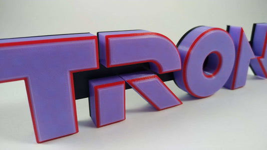 Vintage Tron 1982 Movie Logo – Classic Sci-Fi Collectible Emblem for Fans of Retro Cinema - 3DEvricPrinting