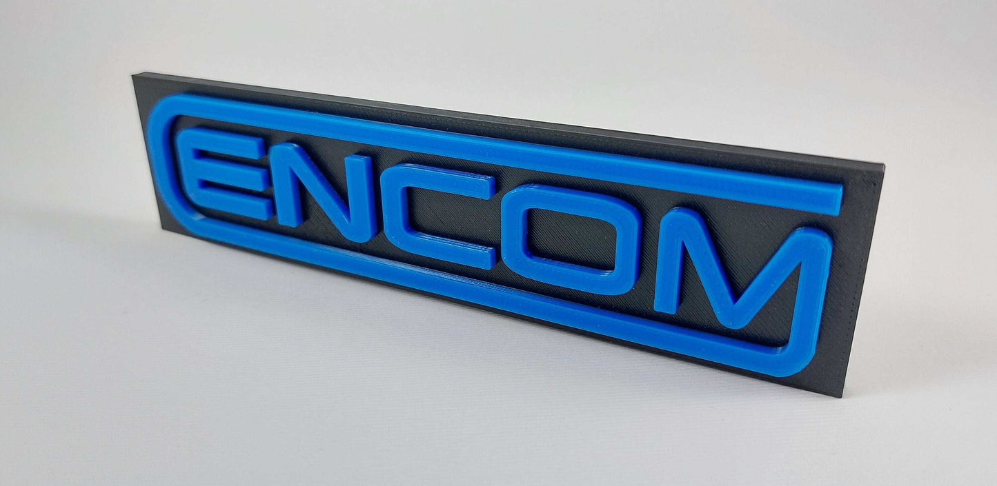 Tron 1982 Encom Corporation Logo - 3DEvricPrinting