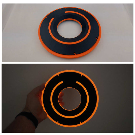 Tron Legacy Identity Disc: 3D Printed PLA Model - 3DEvricPrinting