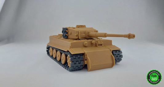 3D Printed Tiger-I Tank Model: WWII Replica, 1/48 Scale - 3DEvricPrinting