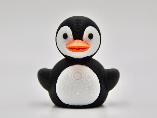 Penguin Duck 3D Printed Antarctic Bird Figurine