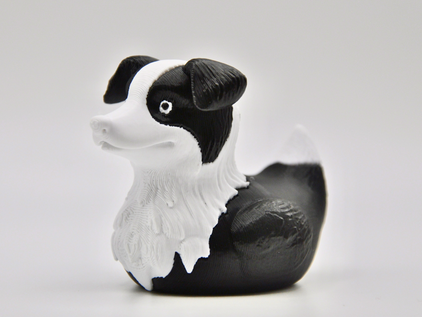 Border Collie Duck 3D Printed Intelligent Herder Figurine
