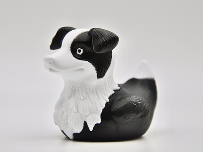 Border Collie Duck 3D Printed Intelligent Herder Figurine