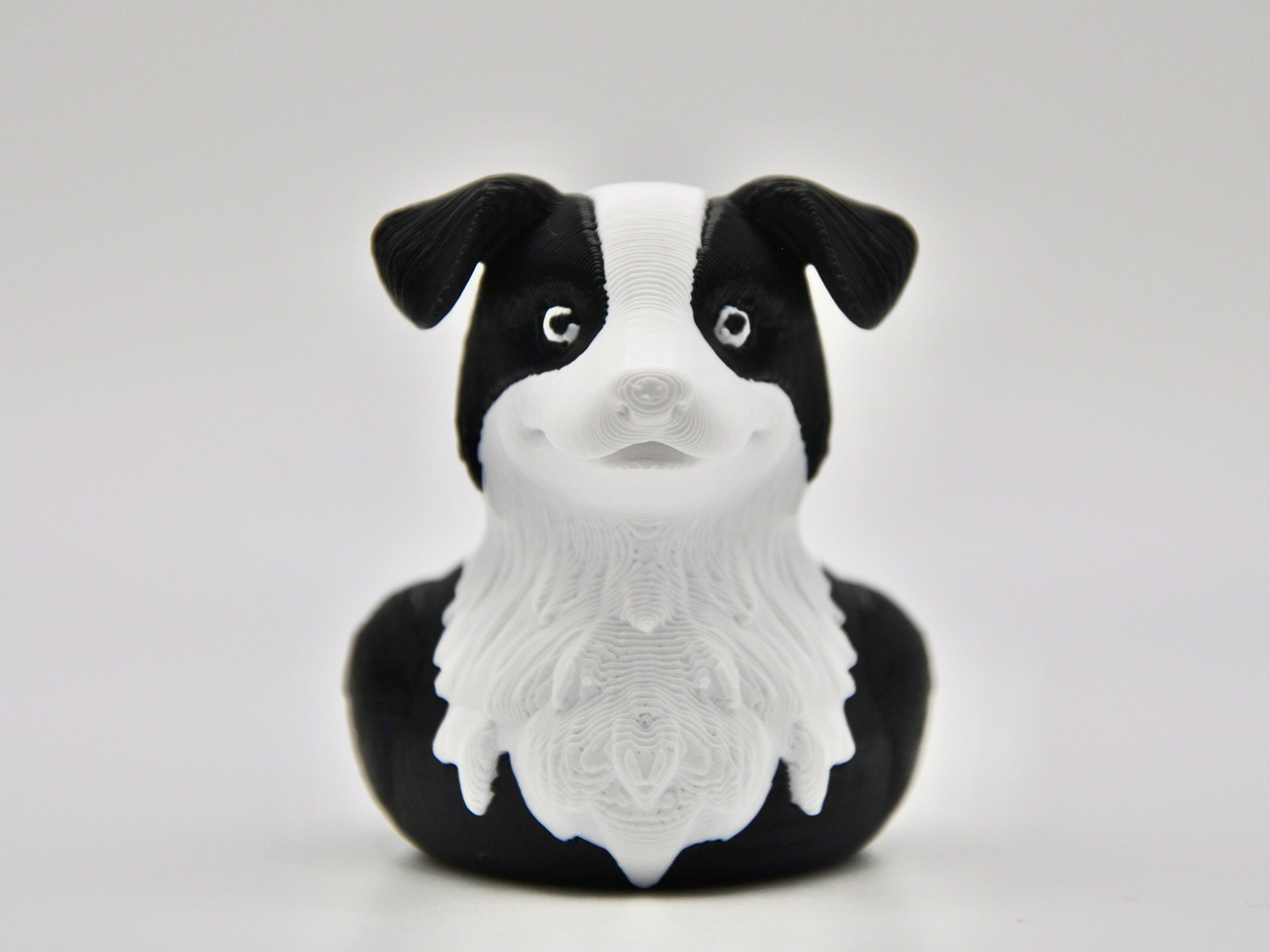Border Collie Duck 3D Printed Intelligent Herder Figurine