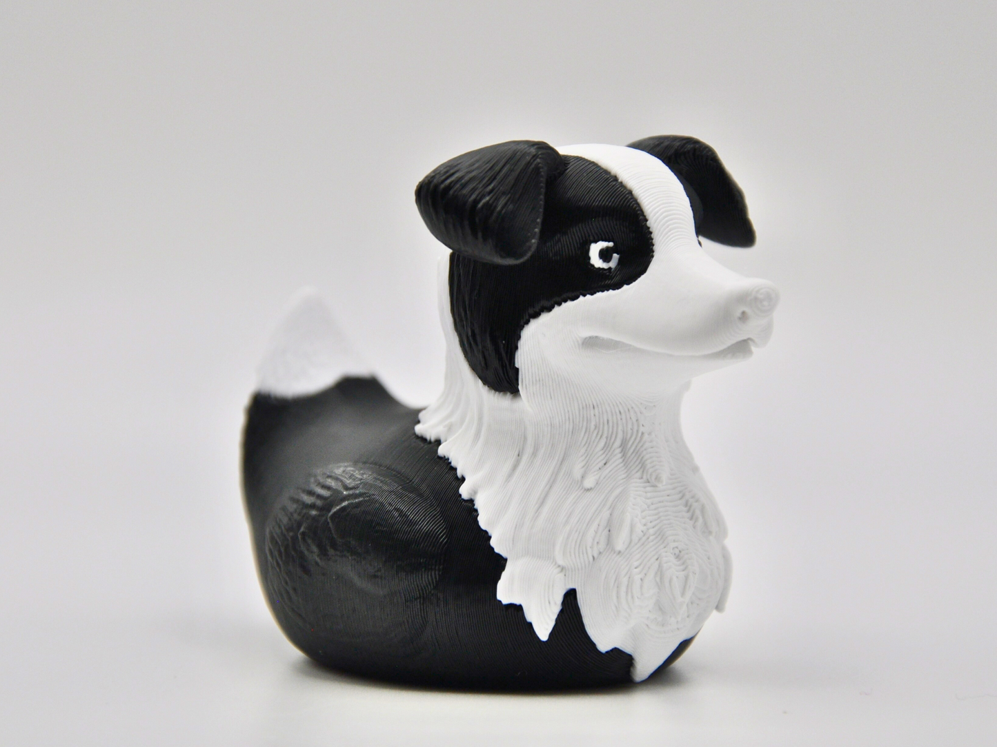 Border Collie Duck 3D Printed Intelligent Herder Figurine