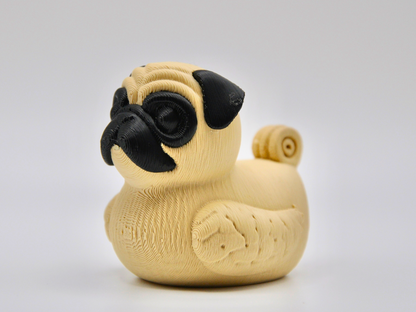 Pug Duck 3D Printed Comical Canine Figurine