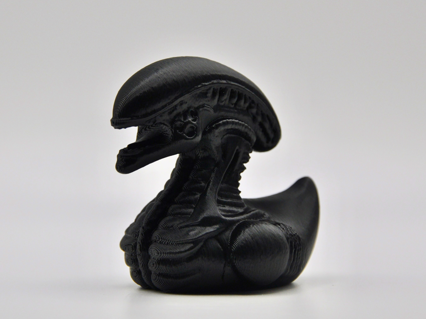 Xenomorph Duck 3D Printed Alien Horror Figurine