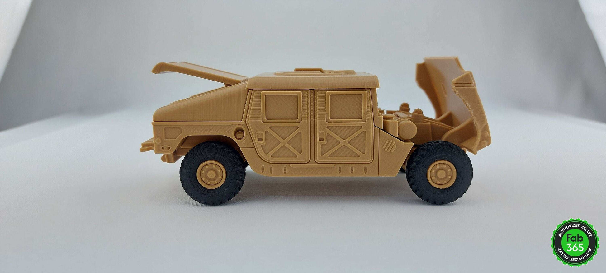 3D Printed Humvee Model 1/35 Scale with Optional Trailer - 3DEvricPrinting