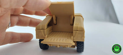 3D Printed Humvee Model 1/35 Scale with Optional Trailer - 3DEvricPrinting