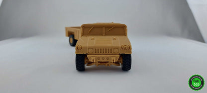 3D Printed Humvee Model 1/35 Scale with Optional Trailer - 3DEvricPrinting
