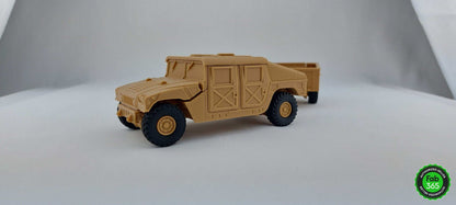 3D Printed Humvee Model 1/35 Scale with Optional Trailer - 3DEvricPrinting