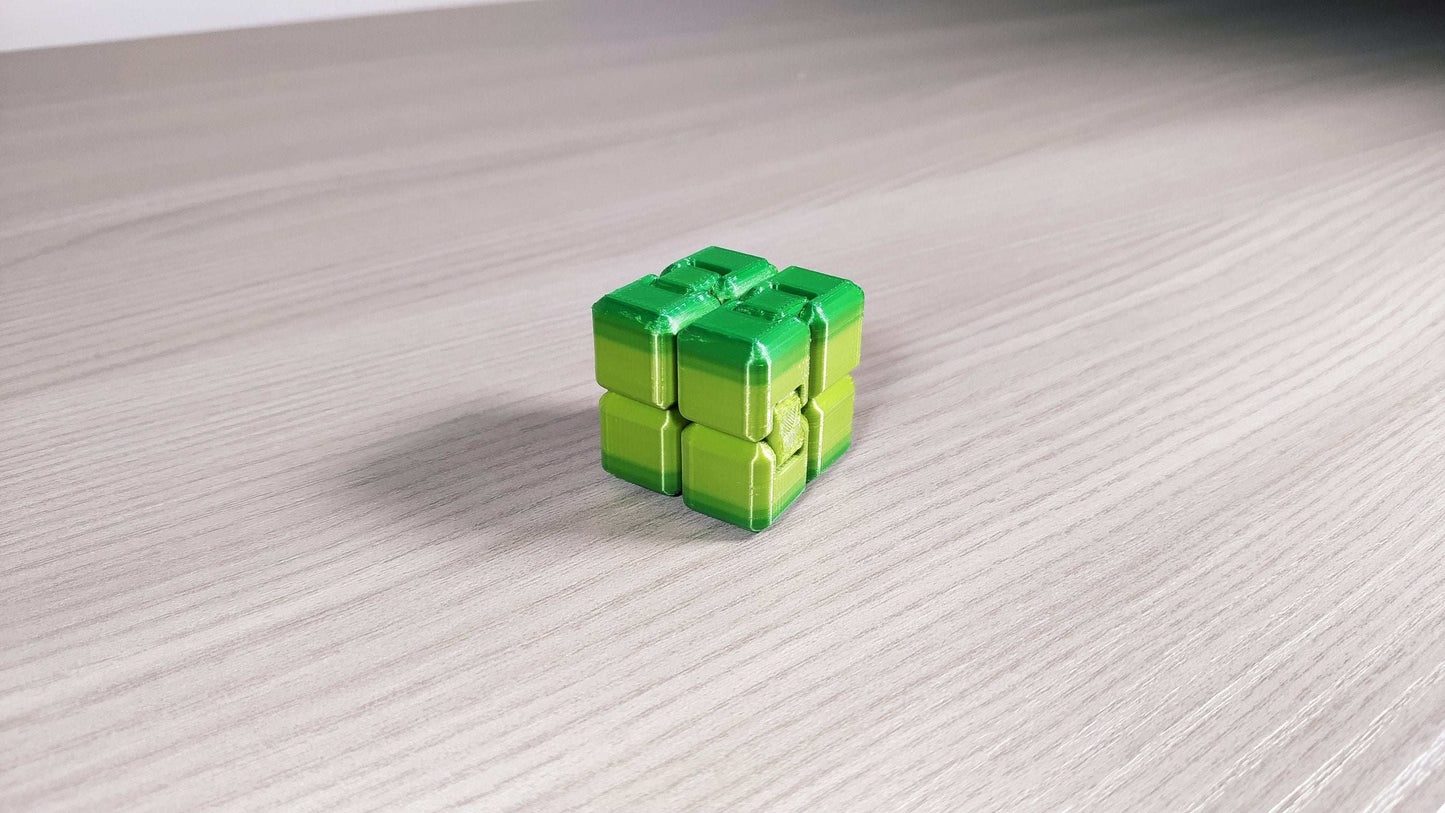 3D Printed Infinity Cube: Fidget Stress Reliever Toy - 3DEvricPrinting