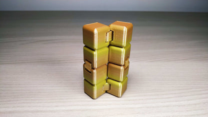 3D Printed Infinity Cube: Fidget Stress Reliever Toy - 3DEvricPrinting
