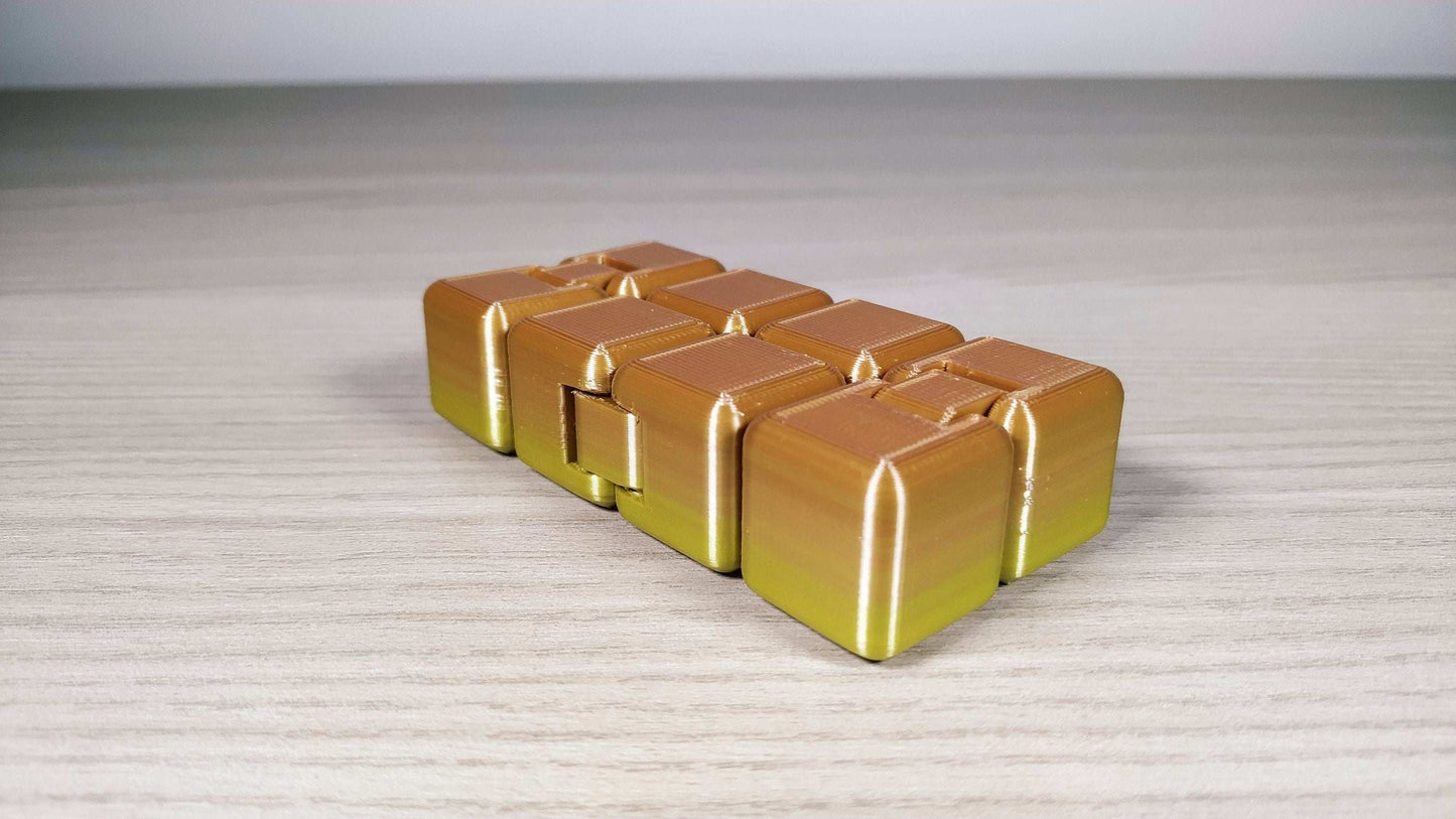 3D Printed Infinity Cube: Fidget Stress Reliever Toy - 3DEvricPrinting