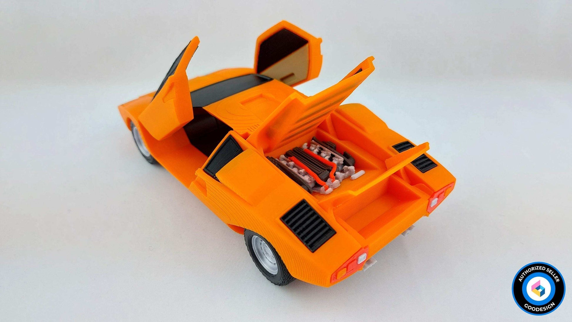 3D Printed Lamborghini Countach LP400 Model: 1/24 Scale 70s Supercar Replica - 3DEvricPrinting
