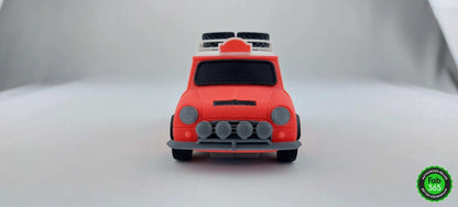 3D Printed Mini Cooper-S Rally Car Model: British Racing Legend (1/24 Scale) - 3DEvricPrinting