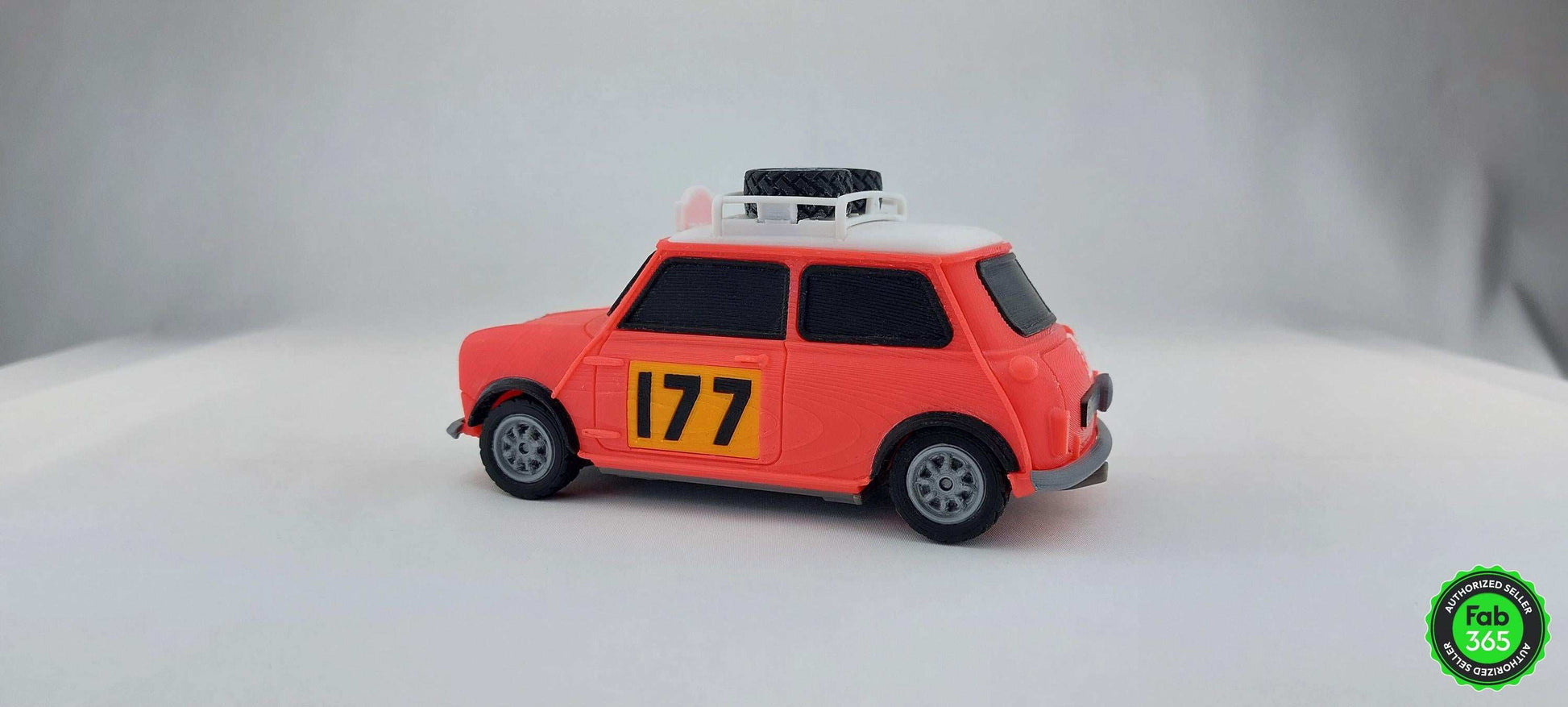 3D Printed Mini Cooper-S Rally Car Model: British Racing Legend (1/24 Scale) - 3DEvricPrinting