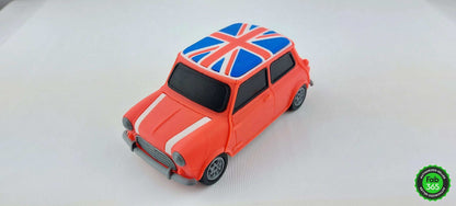 3D Printed Mini Cooper Union Jack Model Car - British Collector Replica (1/24 Scale) - 3DEvricPrinting