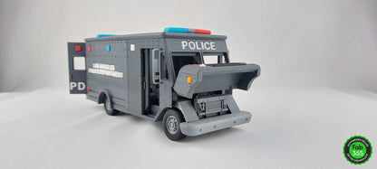 3D Printed SWAT Police Van Model: 1/48 Scale Replica - 3DEvricPrinting