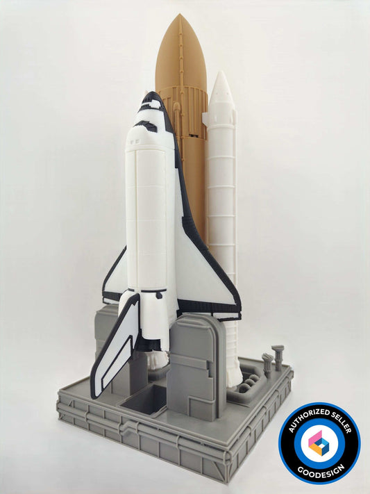 3D Printed Space Shuttle & Booster Model: NASA STEM Desk Decor - 3DEvricPrinting