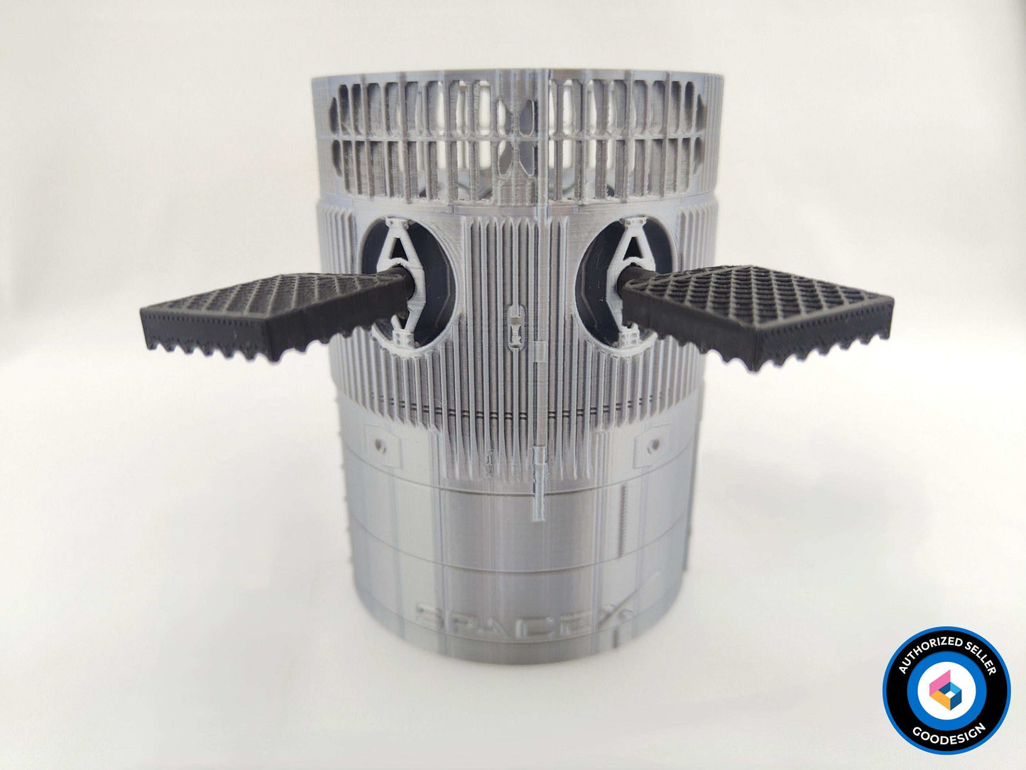 3D Printed SpaceX Starship Pen Holder: Sci-Fi Desk Organizer - 3DEvricPrinting