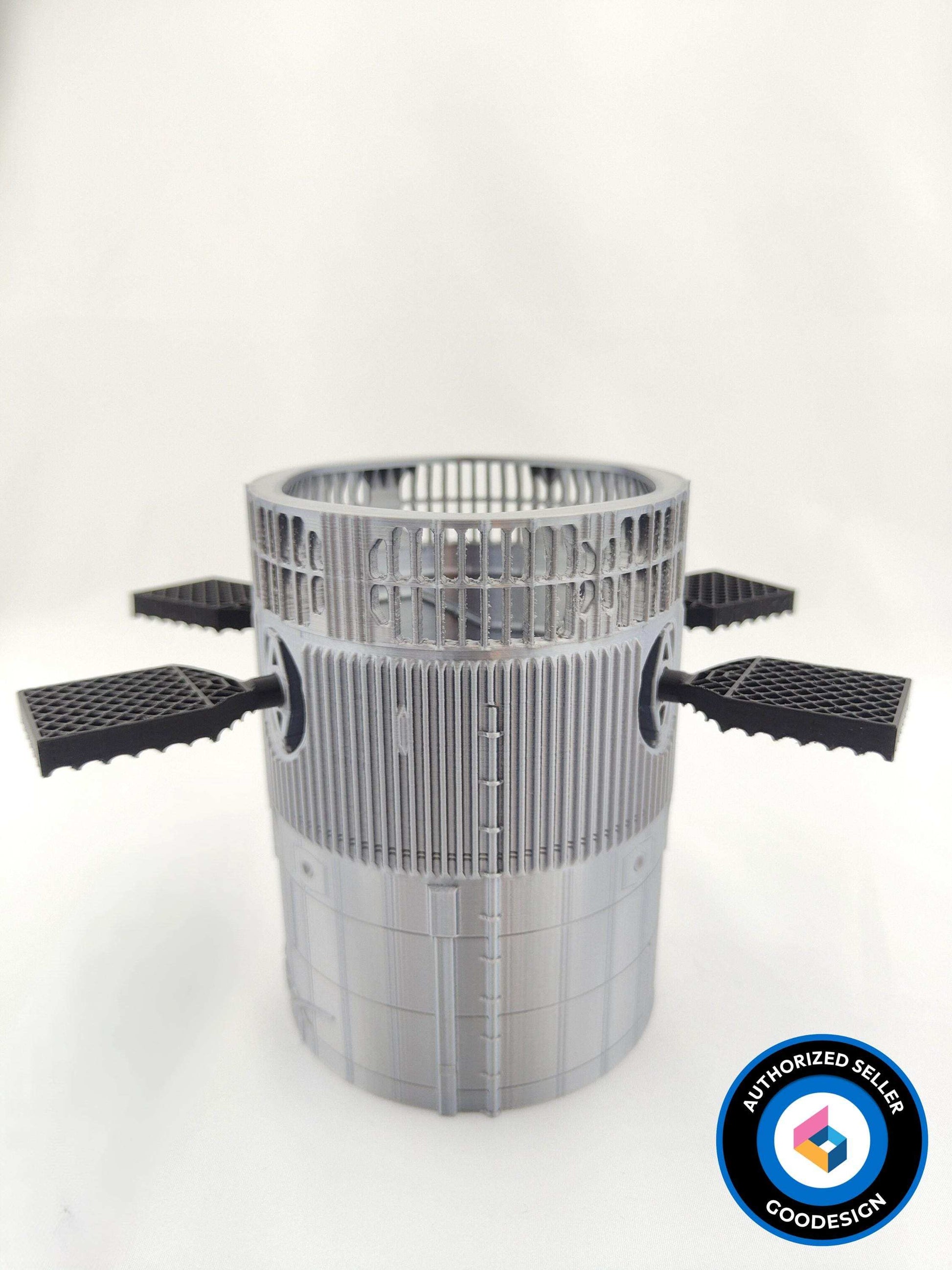 3D Printed SpaceX Starship Pen Holder: Sci-Fi Desk Organizer - 3DEvricPrinting