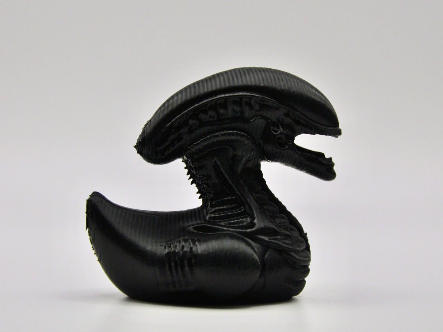 Xenomorph Duck 3D Printed Alien Horror Figurine