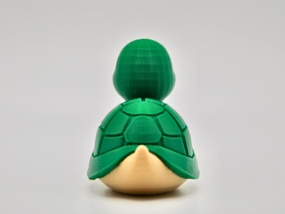 Turtle Duck 3D Printed Shelled Reptile Figurine