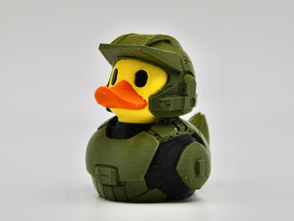 Halo Master Chief Duck 3D Printed Spartan Figurine