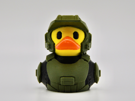 Halo Master Chief Duck 3D Printed Spartan Figurine