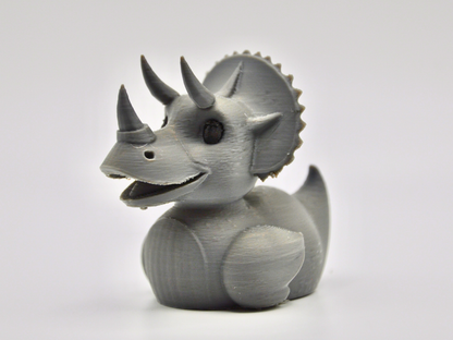 Triceratops Duck 3D Printed Dinosaur Figurine