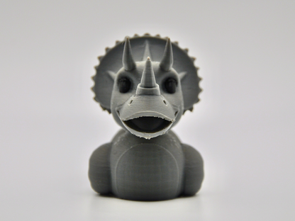 Triceratops Duck 3D Printed Dinosaur Figurine