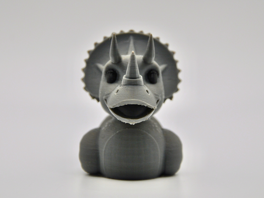 Triceratops Duck 3D Printed Dinosaur Figurine
